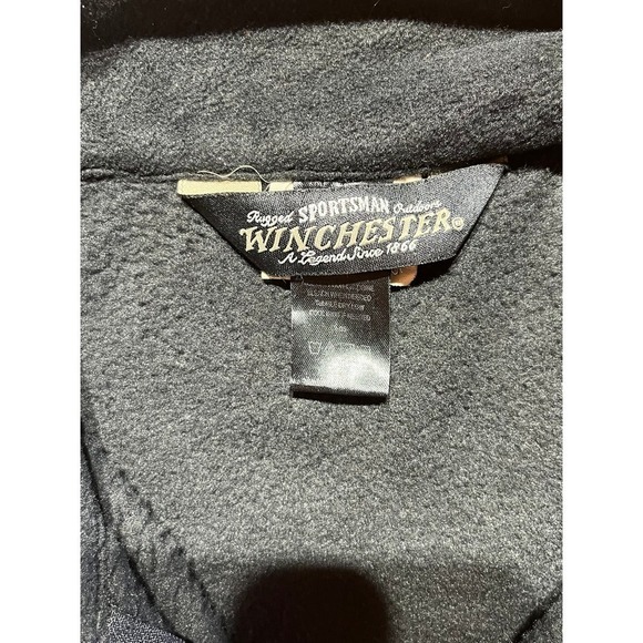 Men's Winchester full zip black fleece vest. Large or XL. See measurements. - Picture 5 of 5